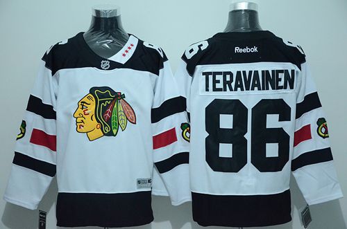 Blackhawks #86 Teuvo Teravainen White 2016 Stadium Series Stitched NHL Jersey - Click Image to Close